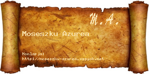 Moseszku Azurea névjegykártya